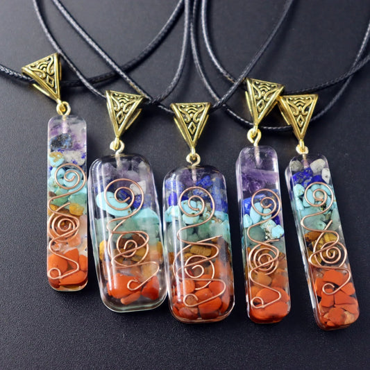 Elegant Chakra-Infused Crystal Pendant: Mindful British-Designed Jewellery for Spiritual Wellness
