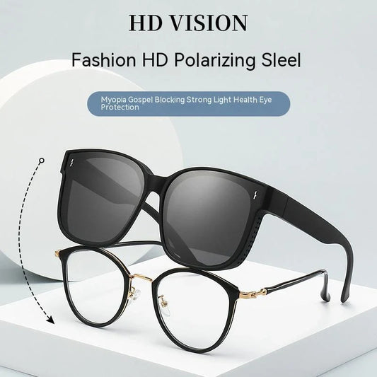 Polarised dual-use sunglasses with anti-glare mirror coating in various colours