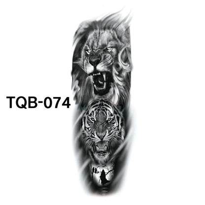 Waterproof Full Arm Tattoo Sticker in various colours for temporary body art