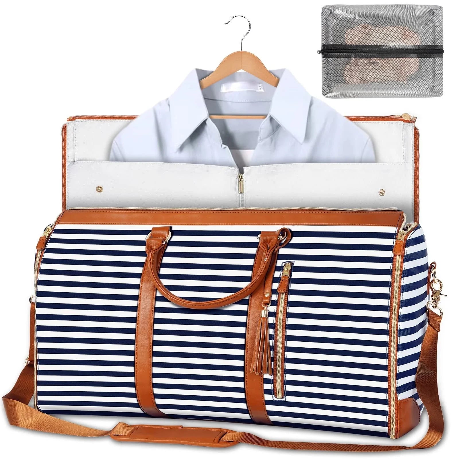 Versatile travel duffel bag for women with waterproof and foldable design, available in various color options