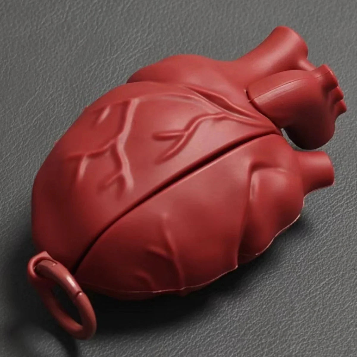 3D Heart Design Silicone Case for AirPods Pro and 3rd Generation in wine red and ivory white