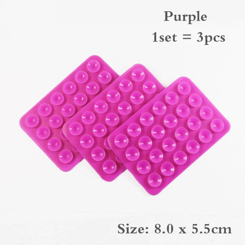24 Grain Square Silicone Suction Cup for mobile phone and charging bank