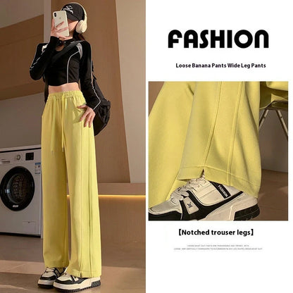 Women's high waist cotton sweatpants in various colours for leisure and sports
