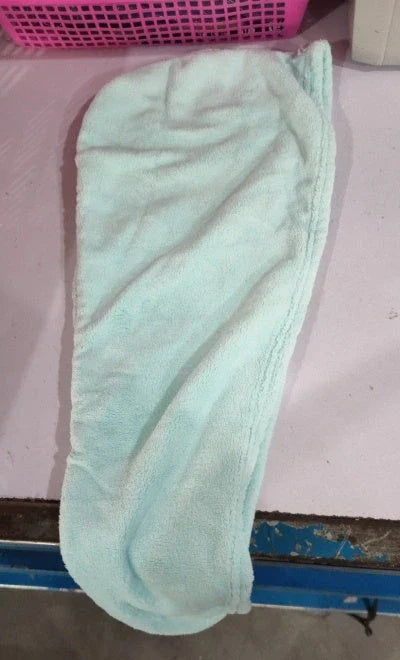 Luxury microfibre hair drying cap with absorbent and quick-drying properties, available in various colours