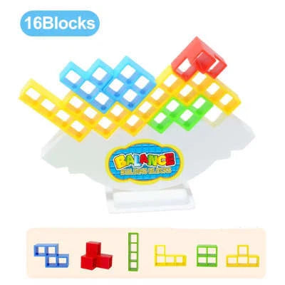 Balance Stacking Board Games for kids and adults, educational toy with plastic blocks