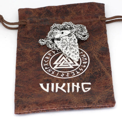 Alloy compass pendant necklace with twisted piece chain in silver and ancient tin finishes