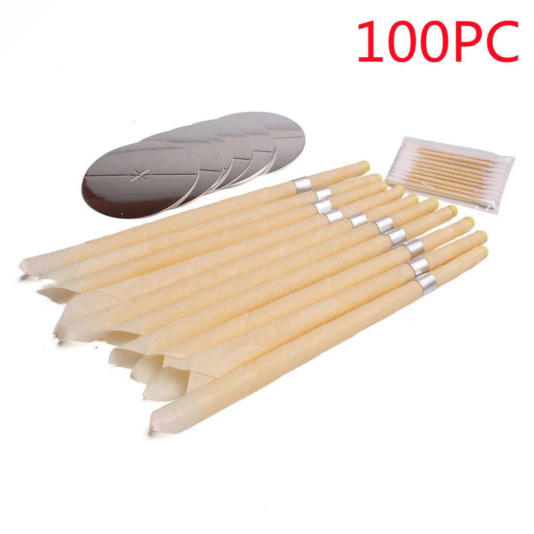 Premium beeswax ear candles for natural earwax removal, sinus relief, and relaxation