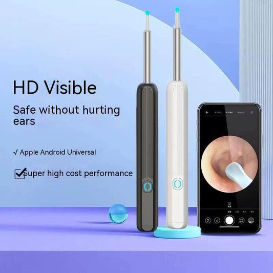 HD Wireless Smart Endoscope with Luminous Ear Pick for safe ear cleaning