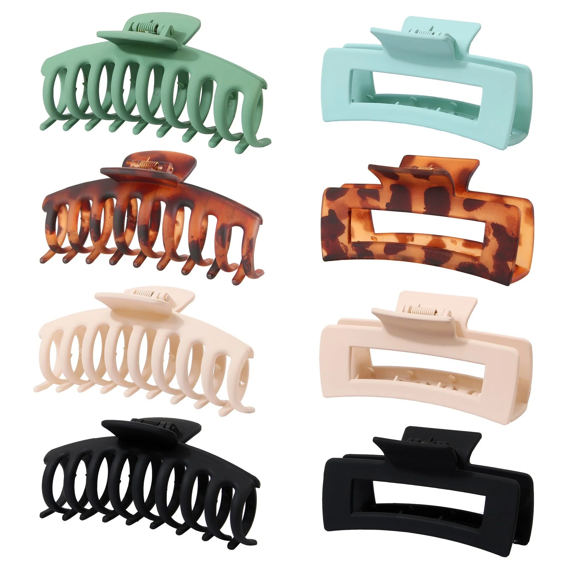 Candy-coloured plastic ponytail clip for showers and daily hair styling