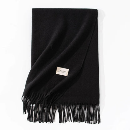 Elegant artificial cashmere scarf for women in various colors, perfect for winter warmth and style.