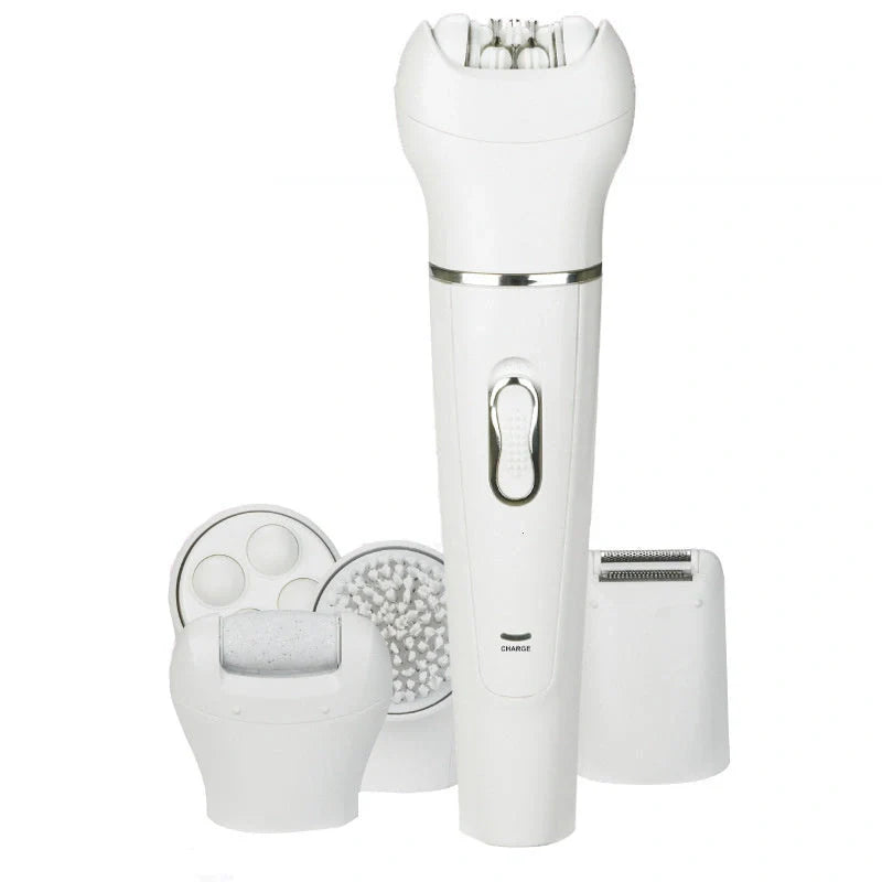5-in-1 Multi-Functional Portable Skin Care Electric Massager with Facial Latex Brush