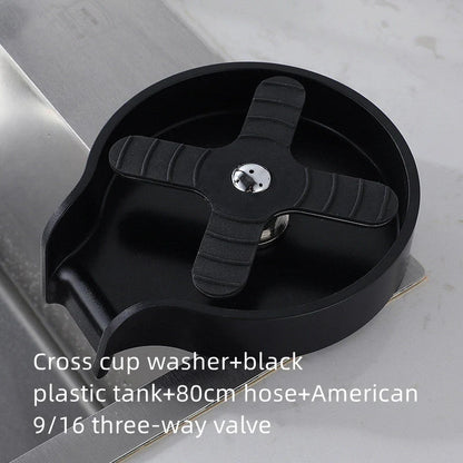 Stainless steel cup washer for home bar counter with electroplated surface