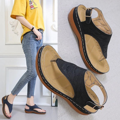 Wedge sandals for women with adjustable straps and a range of stylish color options