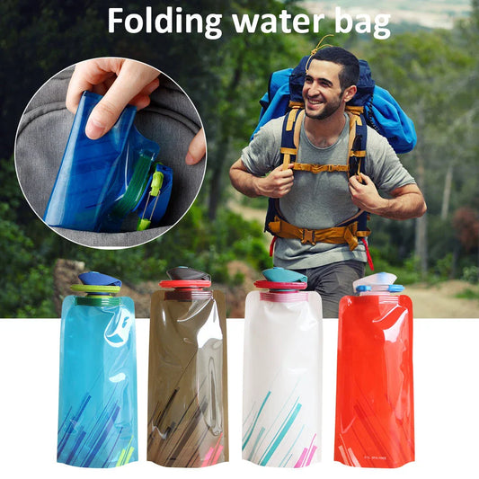 Collapsible, leak-proof water bottle made with durable, BPA-free materials for active outdoor use