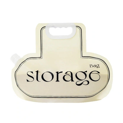 Cream coloured grain storage bag with food grade PE material for rice, wheat, and beans