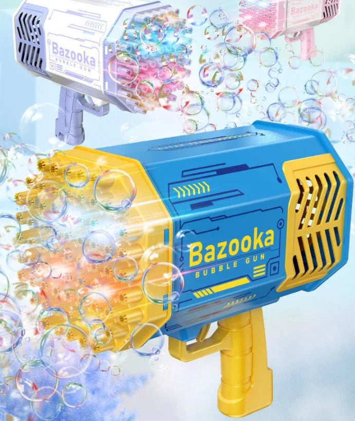 Extraordinary Bubble Blaster with 69 bubble-producing holes, creating a cloud of colourful bubbles for endless fun and entertainment