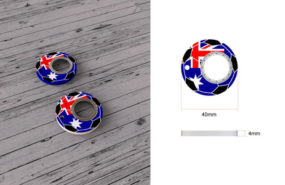 Football World Cup Fidget Spinner Keychain with Bottle Opener