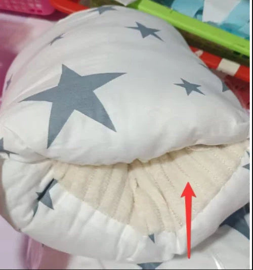 Adjustable baby nursing arm pillow in various colors and patterns, including dark blue, gray, pink, and more. Features soft, breathable cotton fabric and an ergonomic design to support breastfeeding mothers.