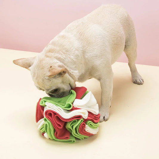 Premium snuffle puzzle mat made of soft, eco-friendly polar fleece to stimulate pets' natural foraging instincts