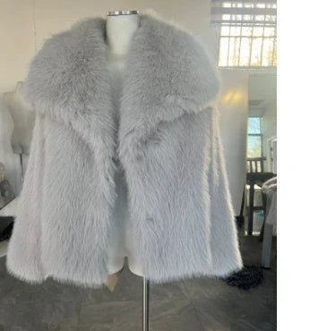 Stylish and cozy plush winter coat for women, available in a variety of trendy colors and sizes