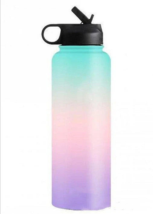 Premium stainless steel insulated tumbler with push-button lid and sleek design for outdoor adventures and active lifestyles.