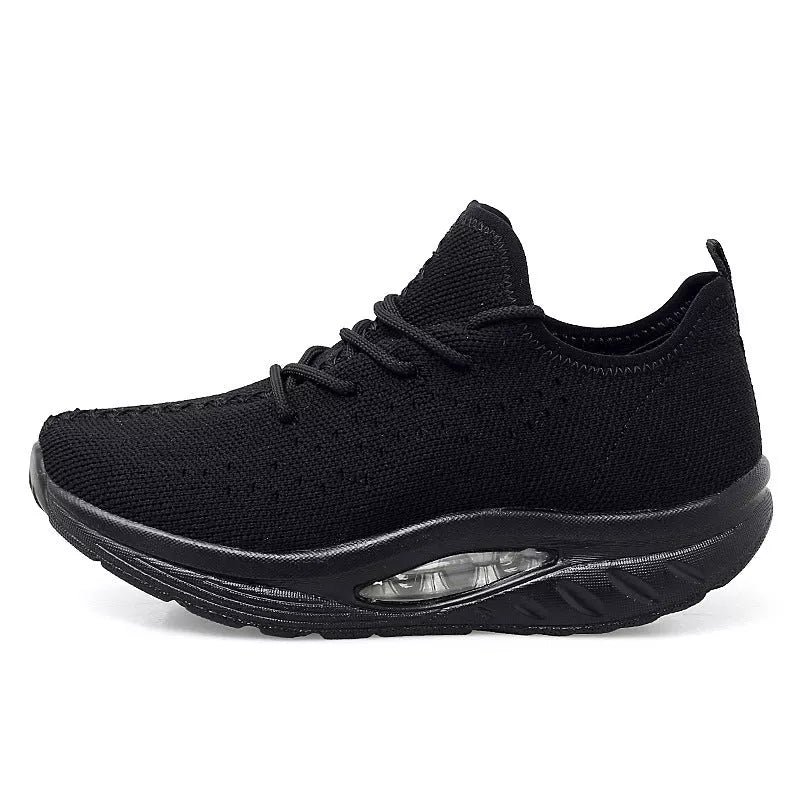 Women's woven air cushion sneakers in various colours