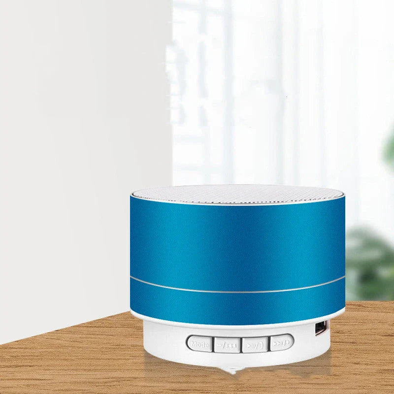 Portable Bluetooth speaker with colorful changing lights, high-quality audio, and durable design for on-the-go use