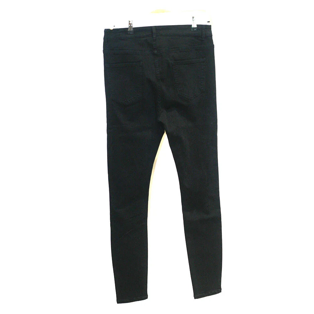 Premium cotton summer distressed skinny jeans for men with a slim, stretchy fit and an edgy, washed-out finish