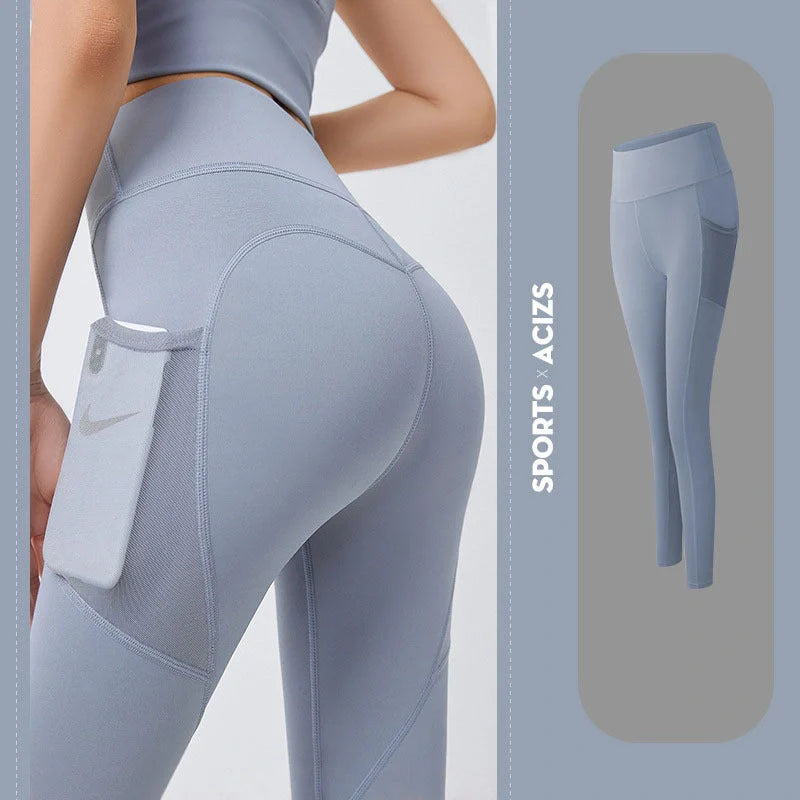 Women's yoga pants with pocket for gym and fitness in various colours