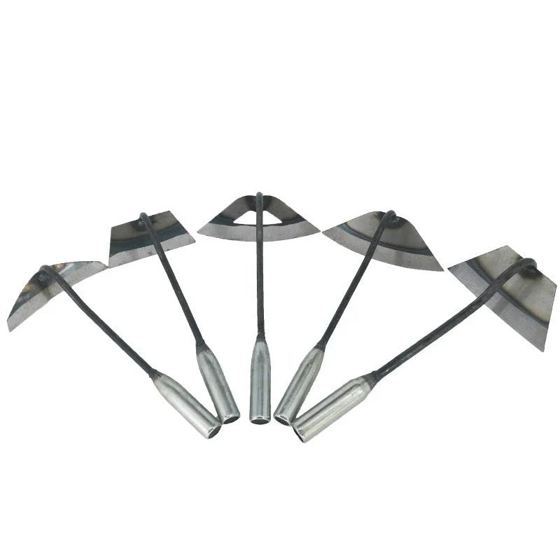 Premium manganese steel garden hoe with hollow design, versatile for weeding, soil preparation, and vegetable planting in the UK