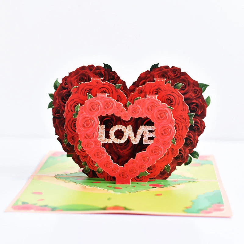 Handcrafted 3D pop-up greeting cards with vibrant floral designs, perfect for birthdays, anniversaries, and other special occasions