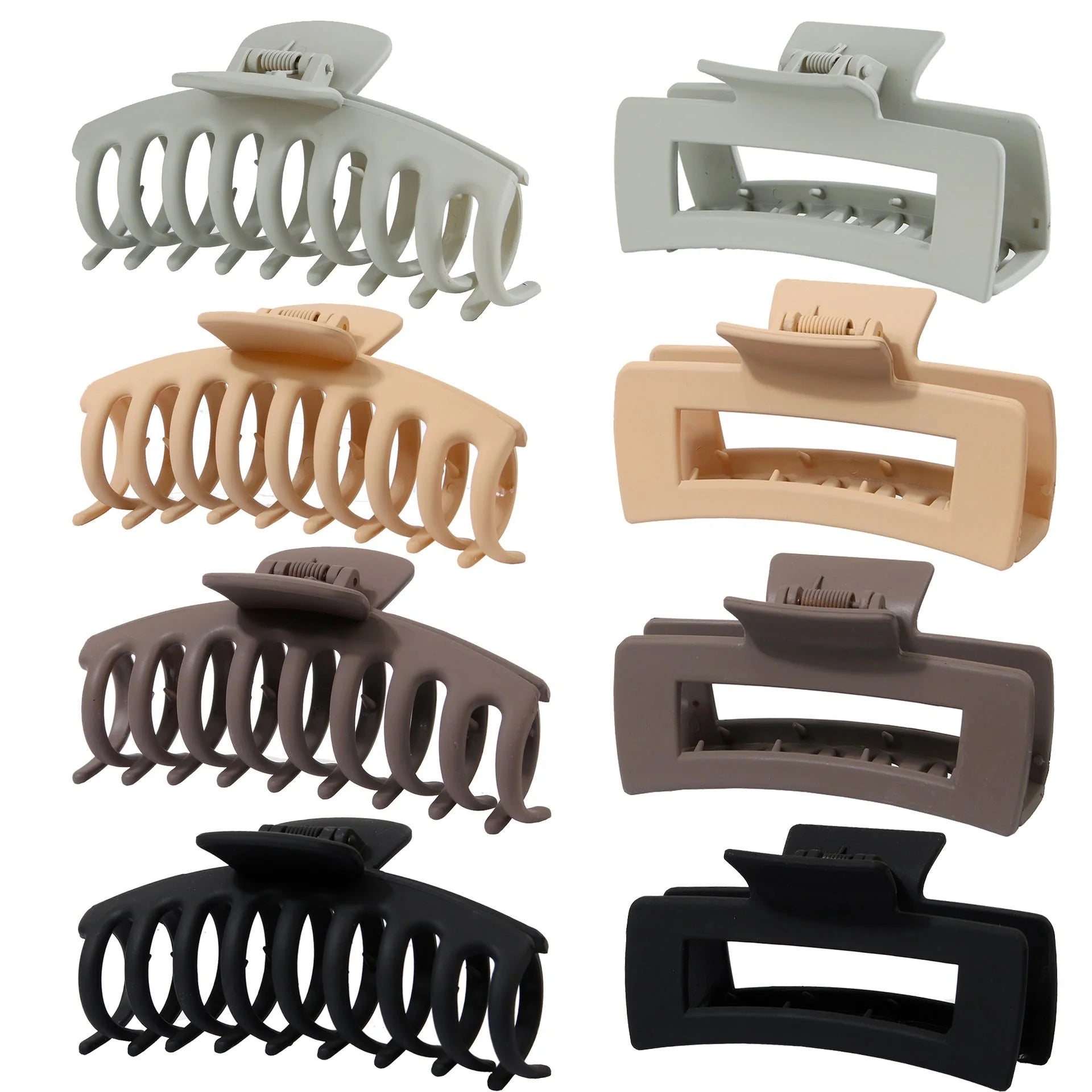 Candy-coloured plastic ponytail clip for showers and daily hair styling