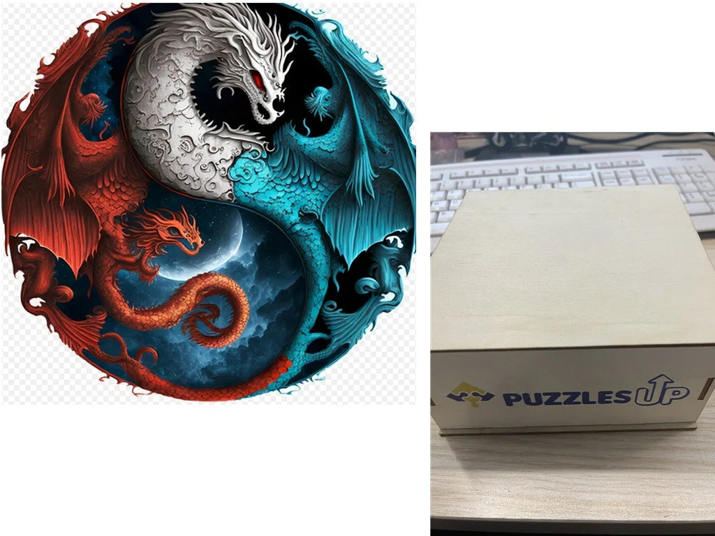 A3 Animal Wooden Puzzle with Box - Premium quality, vibrant animal designs, perfect for family fun