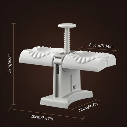 Double Head Dumpling Mould with anti-slip base for efficient dumpling making