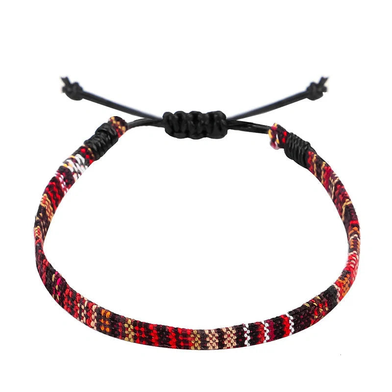 Hand Woven Rainbow Colour Anklet Bohemian Style
