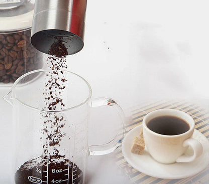 Stainless Steel 304 Hand Coffee Machine with ergonomic anti-slide design