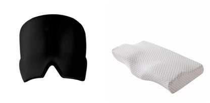 Soothing Ice Therapy Eye Mask for Headache and Migraine Relief, Flexible Gel Material, Adjustable Strap