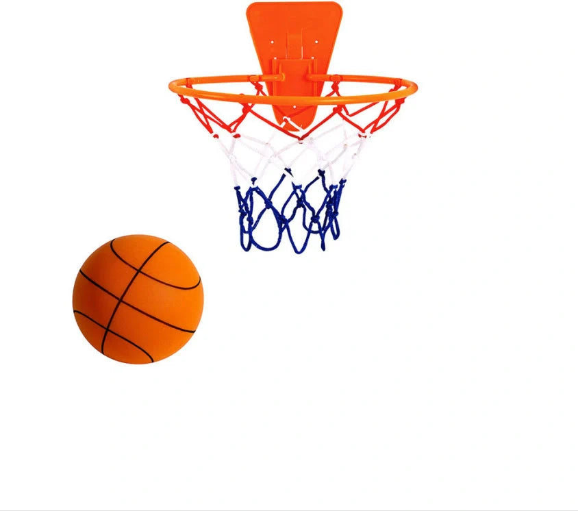 Silent High Density Foam Sports Ball in bright colours for indoor basketball games