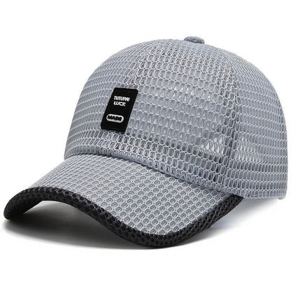 Big Eaves Summer Men's Outdoor Sunshade Baseball Cap in black, blue, gray, and dark gray