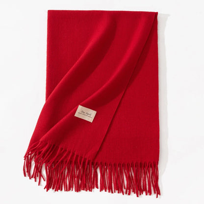Elegant artificial cashmere scarf for women in various colors, perfect for winter warmth and style.