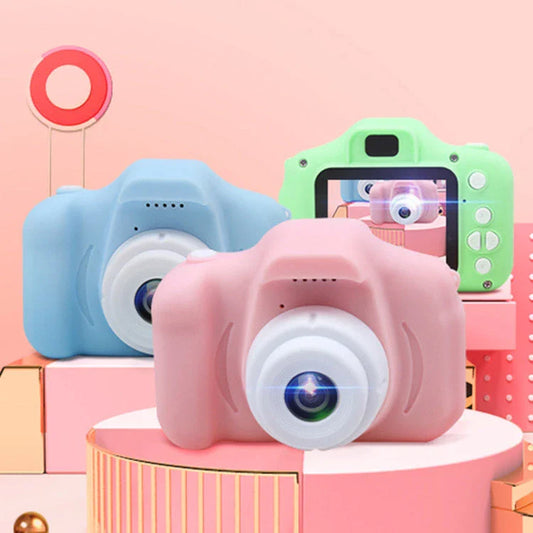 A colorful, cartoon-inspired digital camera for kids with fun filters and high-quality features