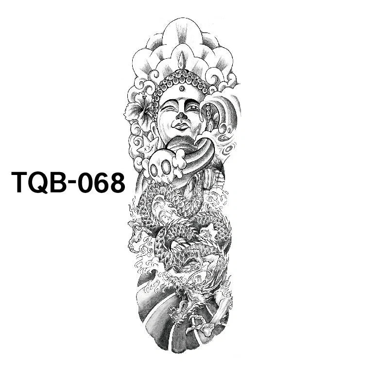 Waterproof Full Arm Tattoo Sticker in various colours for temporary body art