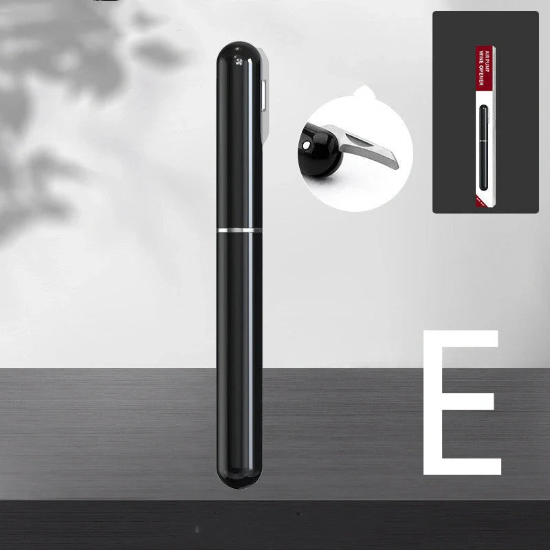 Red Wine Needle Pen-shaped Air Pressure Bottle Opener for easy cork removal