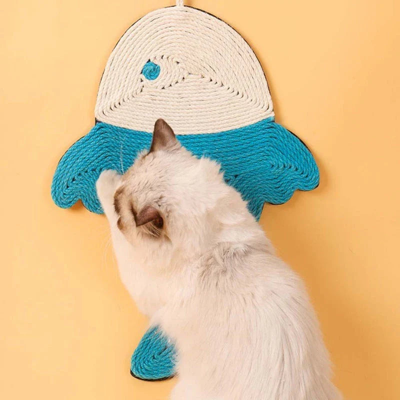 Premium sisal and felt cat scratching mat with cactus-inspired design for durable, stylish furniture protection