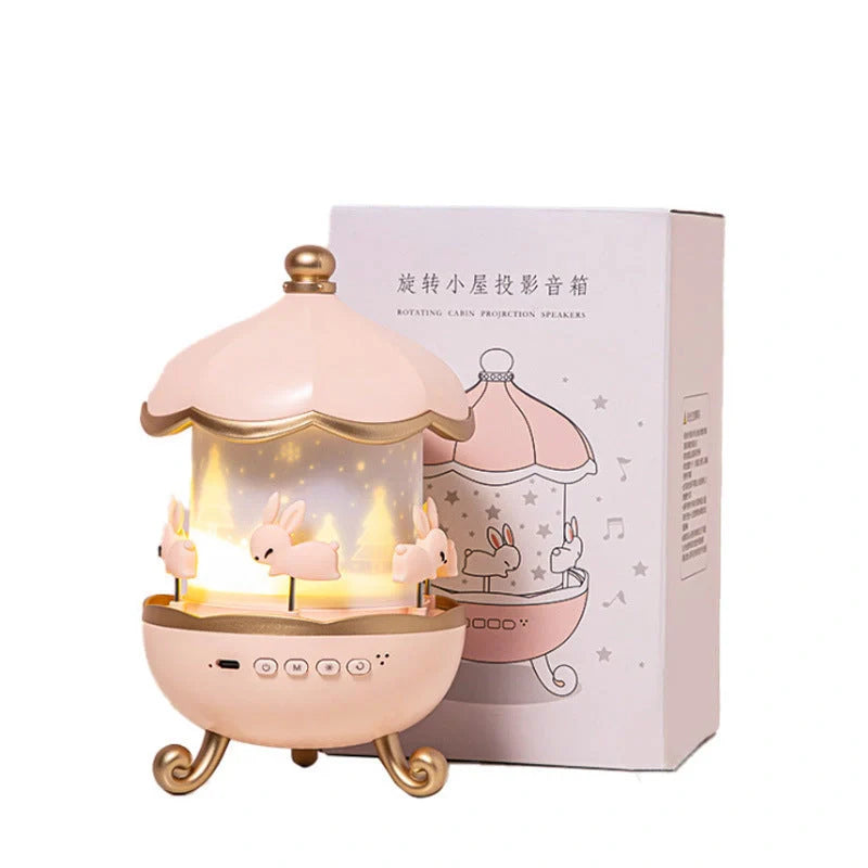 USB rechargeable space rotation night light projector for kids room with 12 films