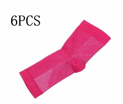 Unisex anti-fatigue compression ankle socks for sports and recovery