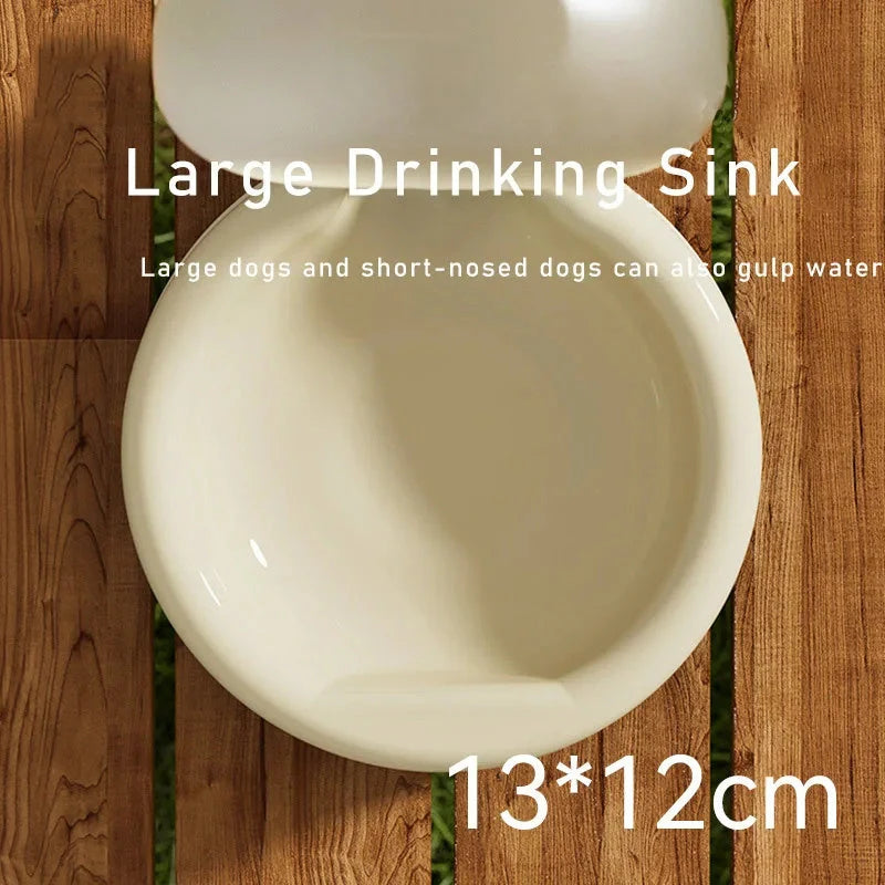 500ml portable pet water bottle with foldable drinking bowl for outdoor use