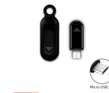 Premium aluminium infrared remote control for smartphones in black, silvery, and tarnish colours