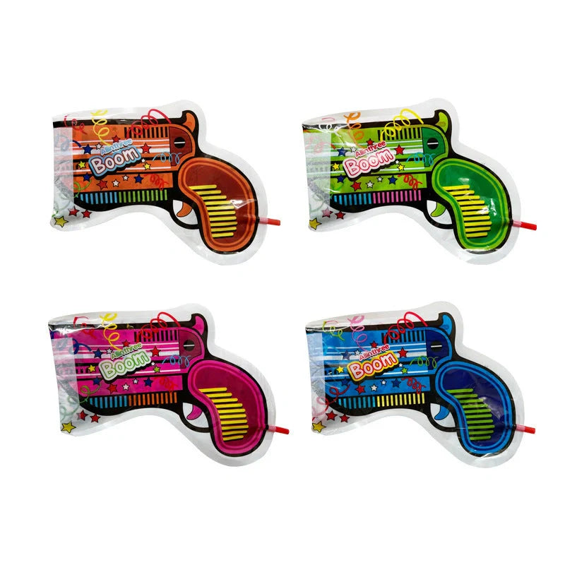 Automatic inflatable spray balloon with confetti for parties