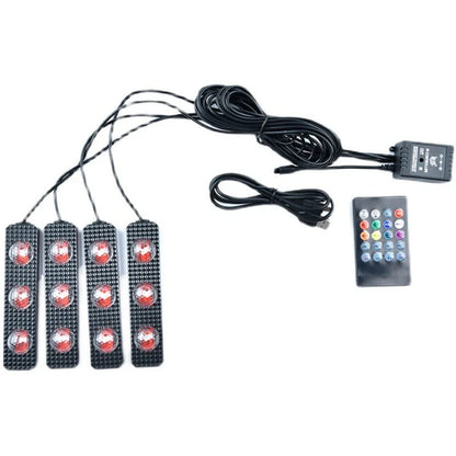 Foot Soles Full Of Stars LED Atmosphere Light for cars, creating a customisable starry night effect